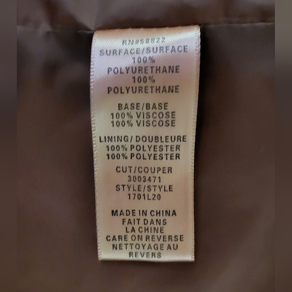 MAX STUDIO Western Style Shacket Shirt Jacket Fully Lined PU Leather Women's M - Picture 8 of 8